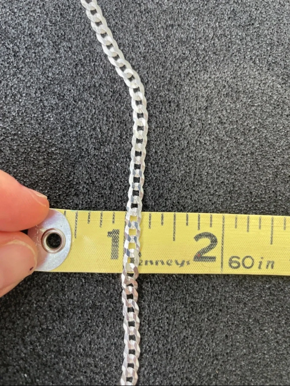 20” 4.1 mm 9g sterling silver .925 Cuban chain
